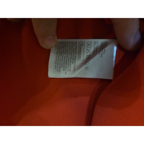 H&M Burnt Orange Ruffle Sleeve Blouse, Women's Size 6 Top, Casual Elegant Party - Picture 5 of 8